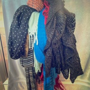 Lot of scarves!
